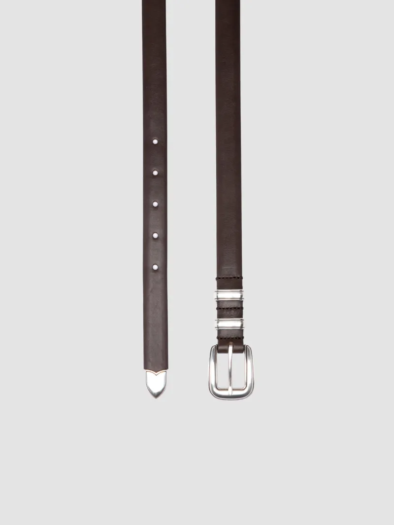 091 - Brown Leather Belt - Image 2