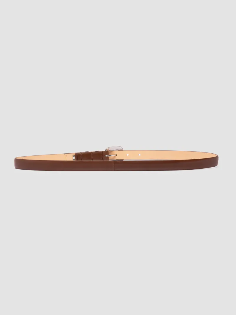 091 - Brown Leather Belt - Image 3