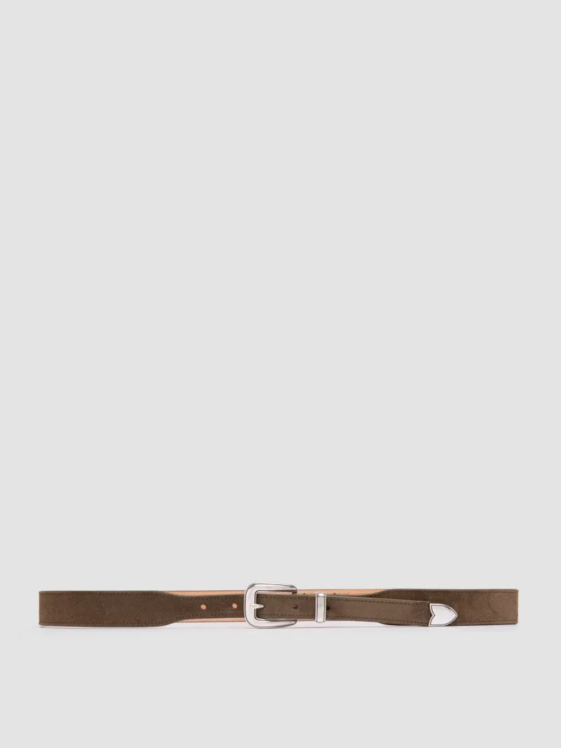 092 - Green Suede Belt