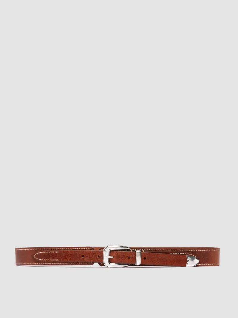 097 - Brown Leather Belt