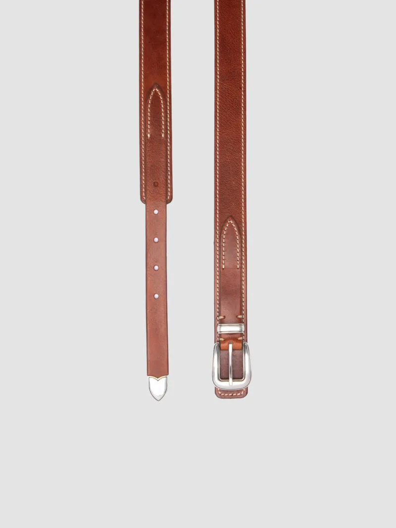 097 - Brown Leather Belt - Image 2