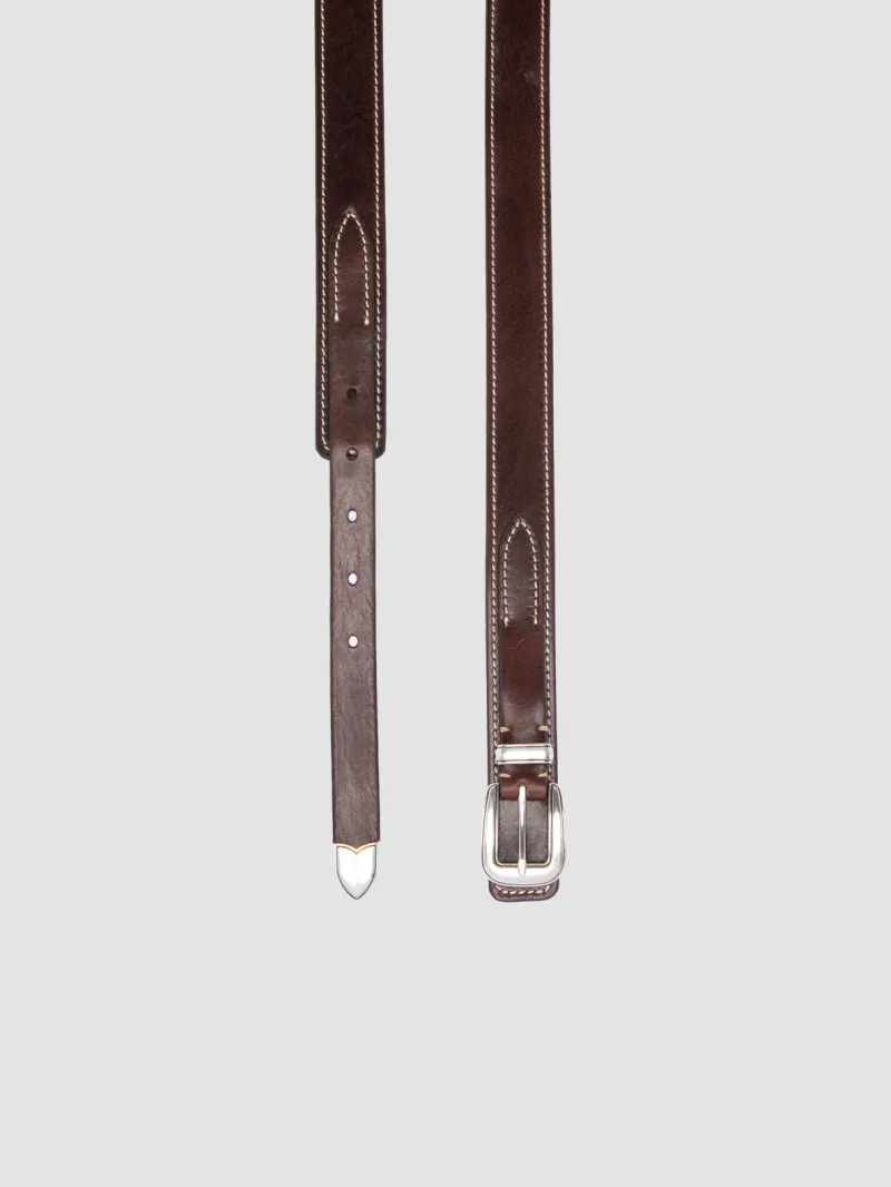 097 - Brown Leather Belt - Image 2