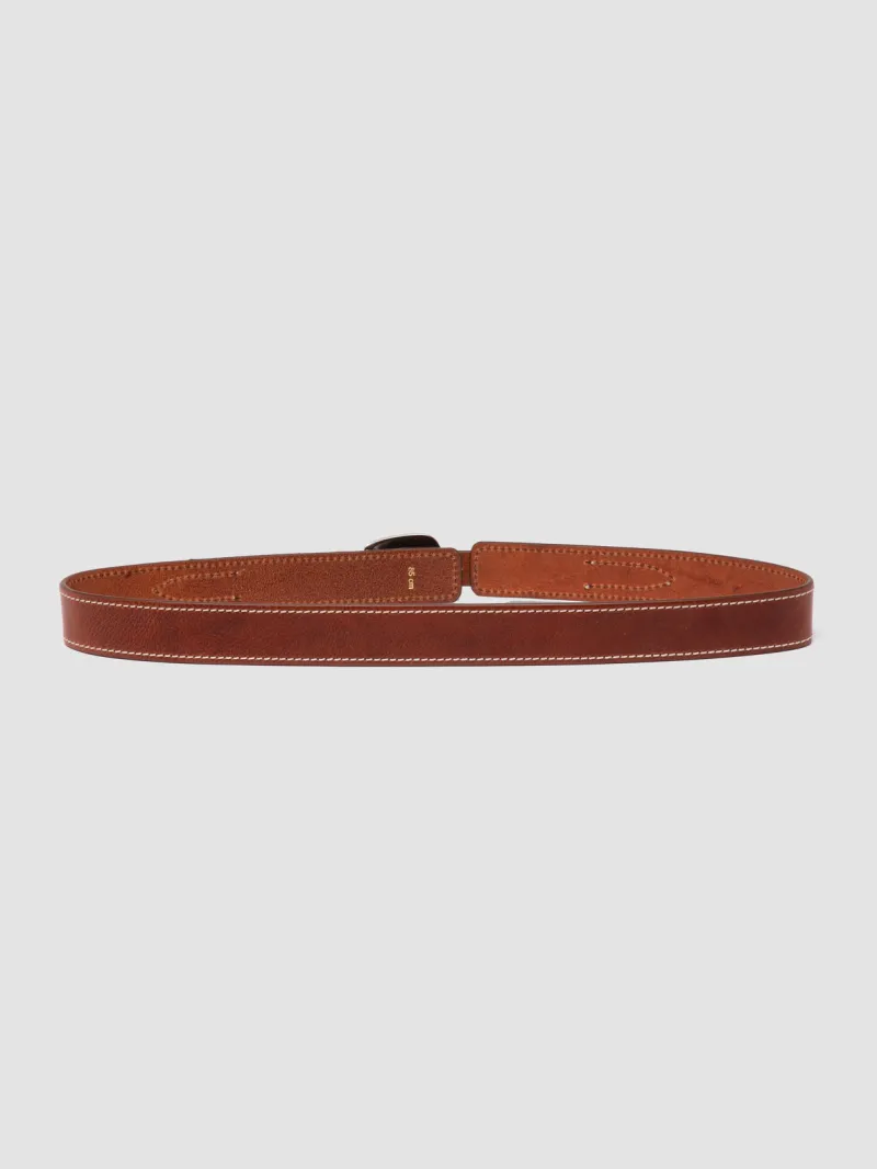 097 - Brown Leather Belt - Image 3