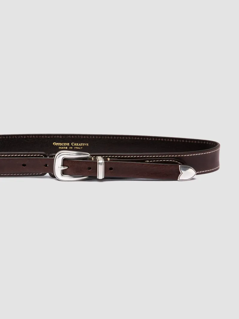 097 - Brown Leather Belt - Image 4
