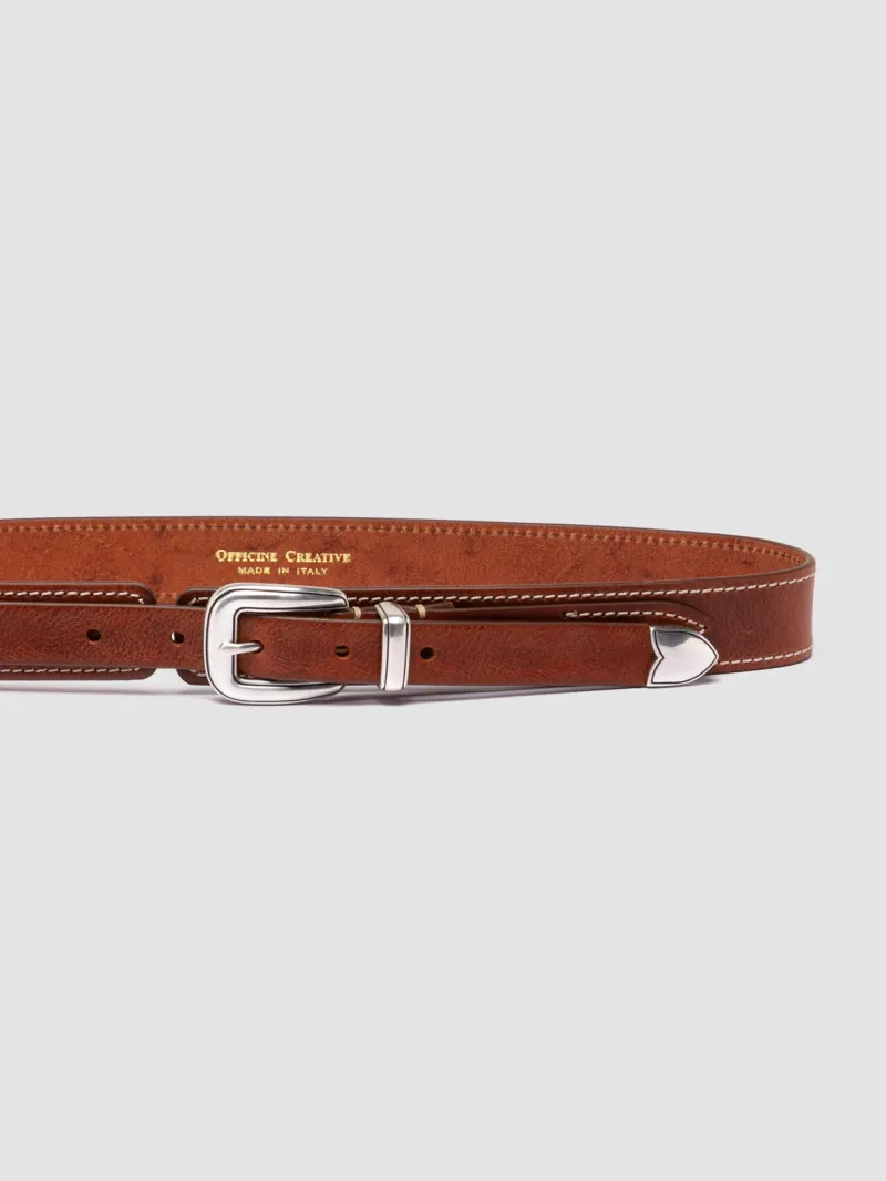 097 - Brown Leather Belt - Image 4