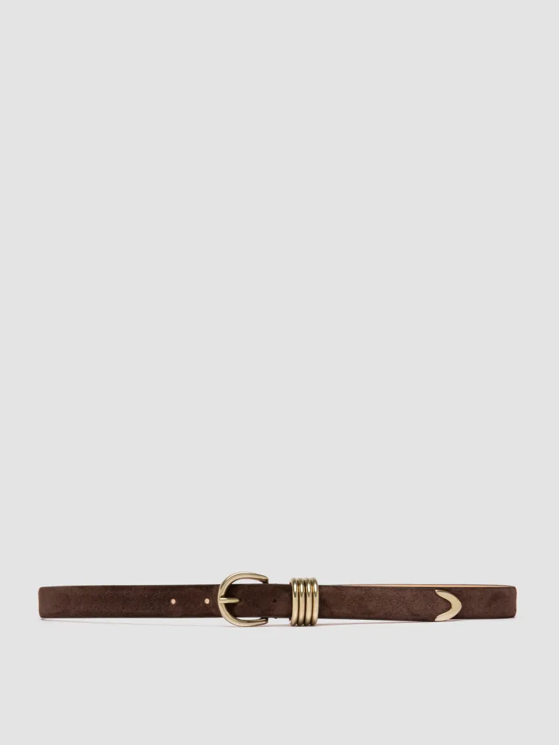 098 - Brown Suede Belt