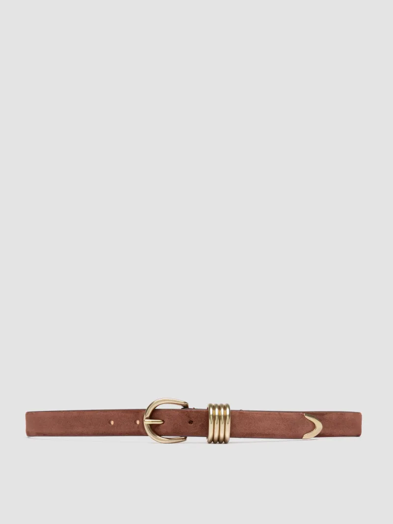 098 - Brown Suede Belt