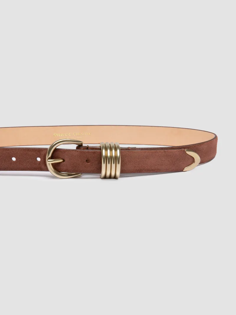 098 - Brown Suede Belt - Image 4