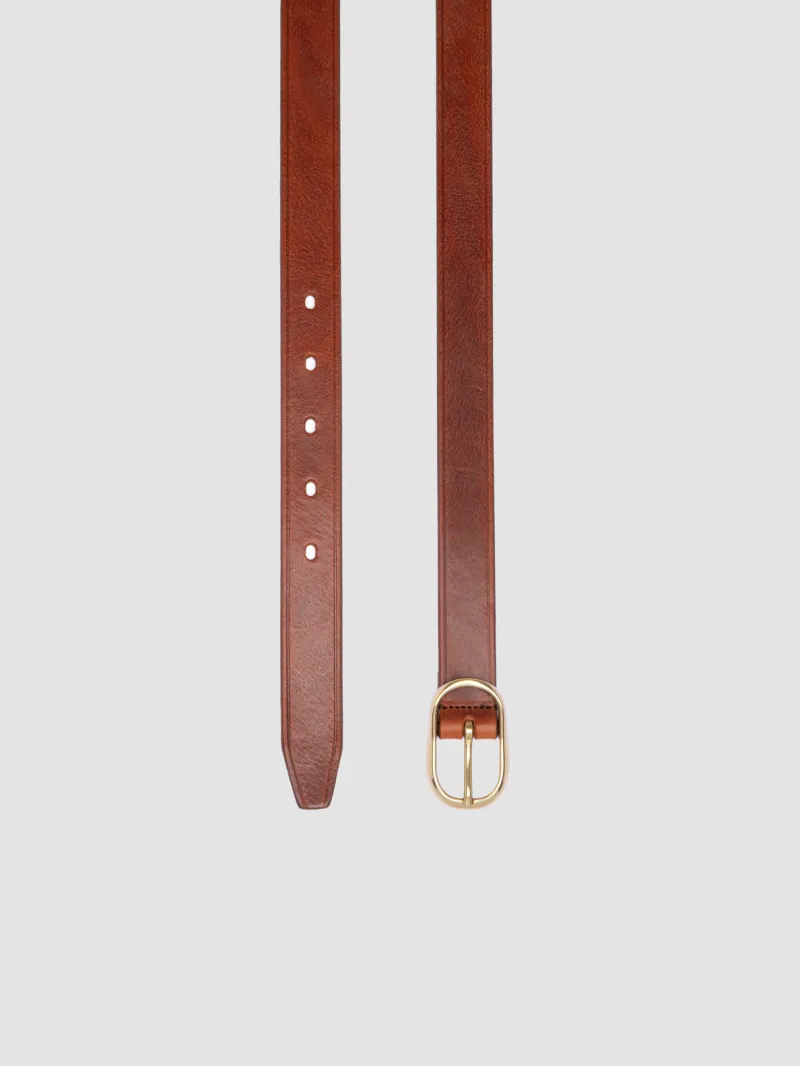 099 - Brown Leather Belt - Image 2