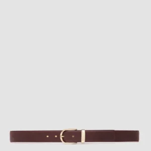 100 - Burgundy Leather Belt