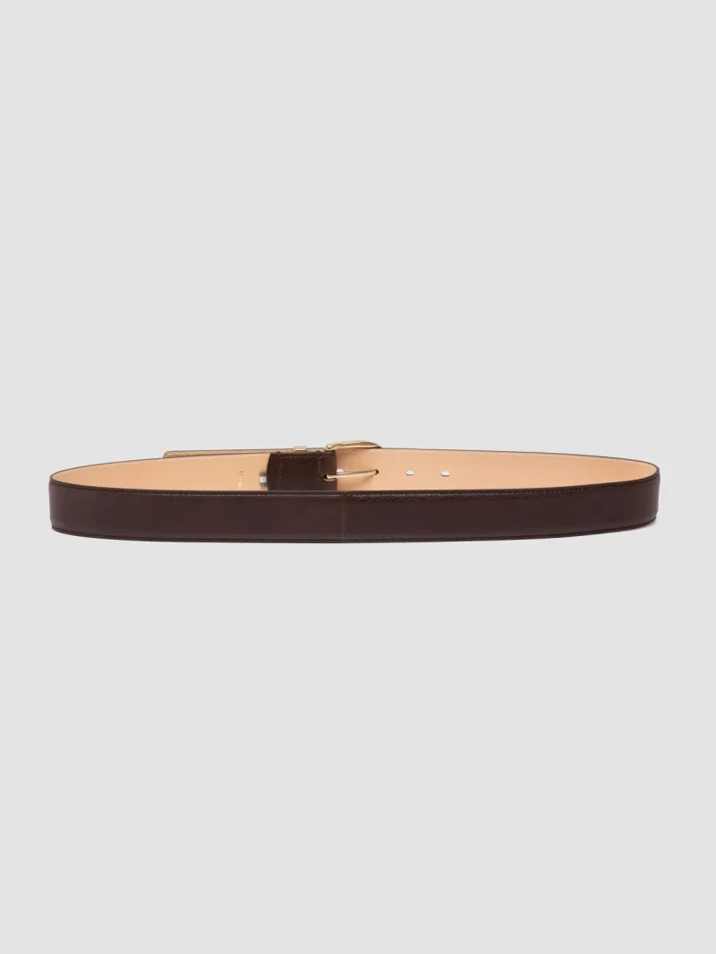 100 - Brown Leather Belt - Image 3