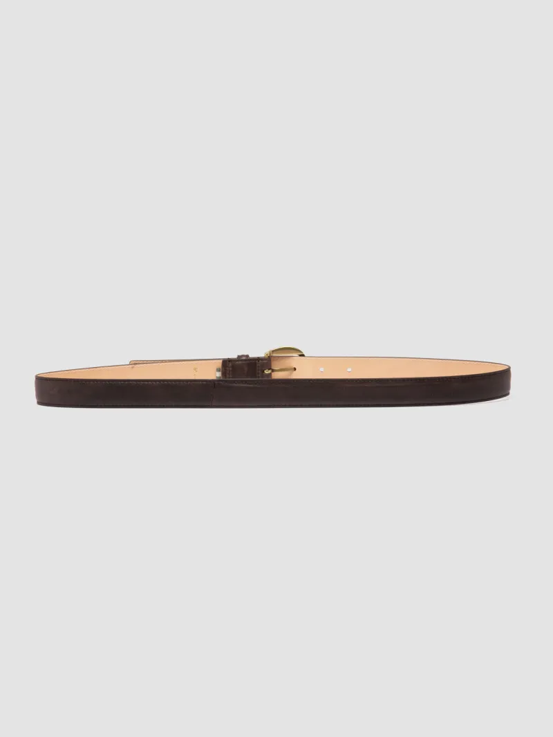 102 - Brown Leather Belt - Image 3