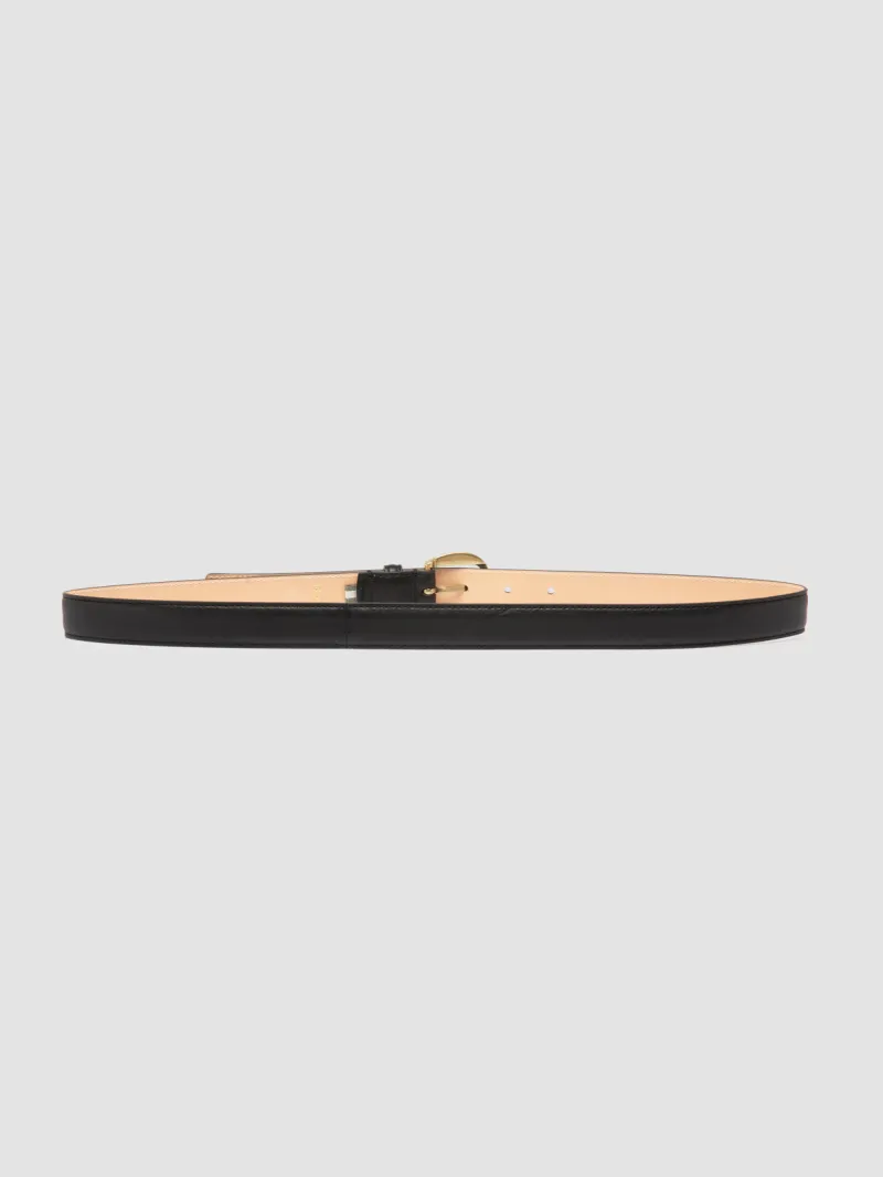 102 - Black Leather Belt - Image 3