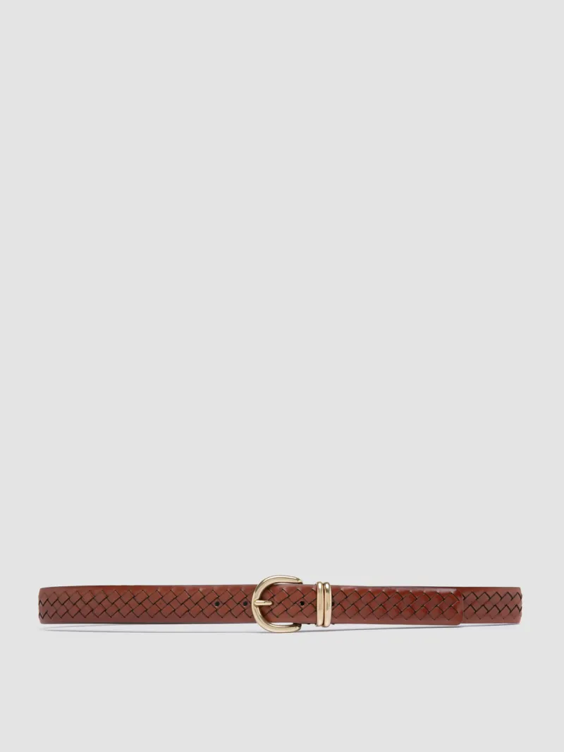 46 - Brown Leather Belt