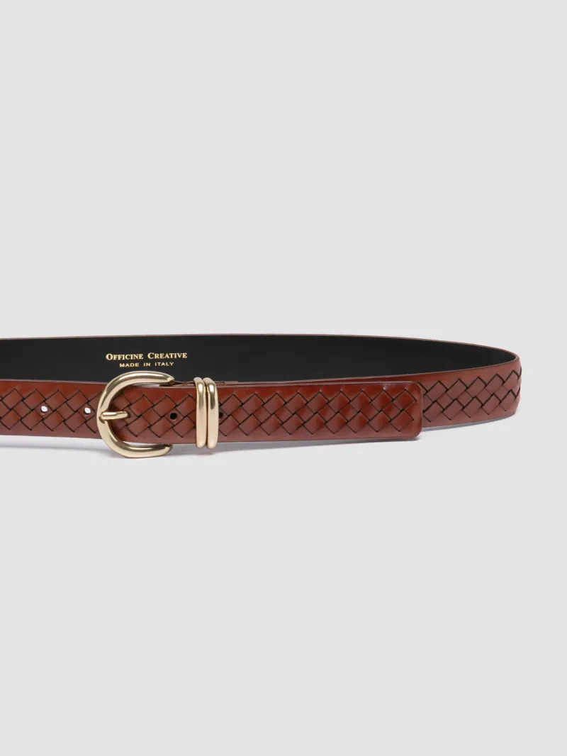 46 - Brown Leather Belt - Image 4